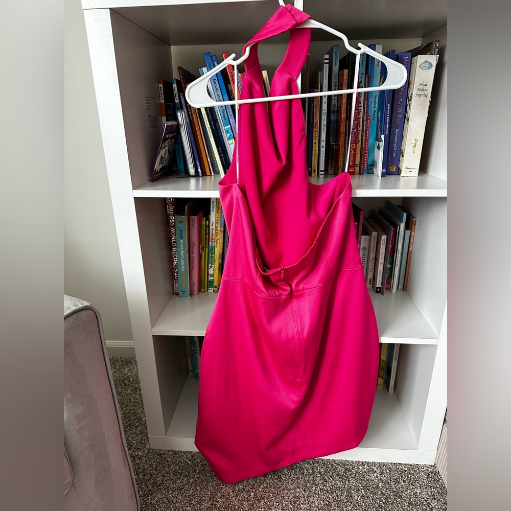 ELLIATT Halter Mini Dress Hot Pink Sz XL - NWT - Picture 2 of 5